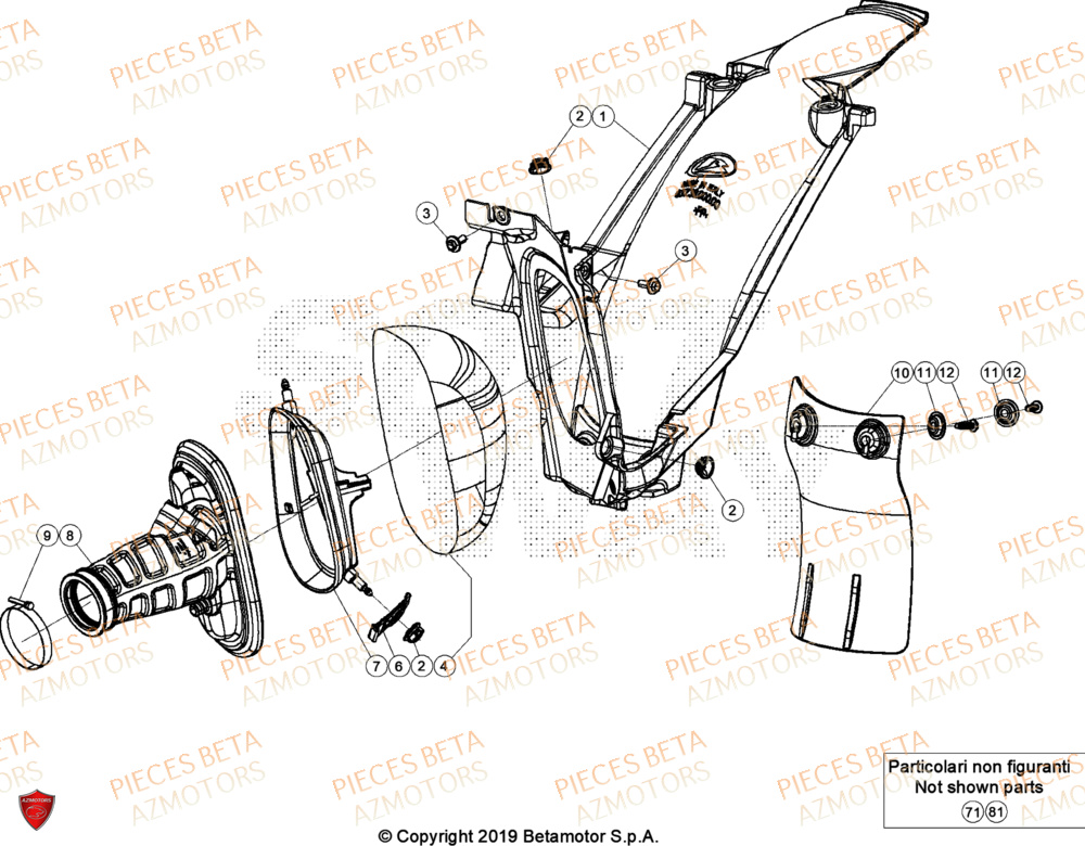 Boitier De Filtre BETA Pieces BETA ENDURO RR 350 4T - (2024)
