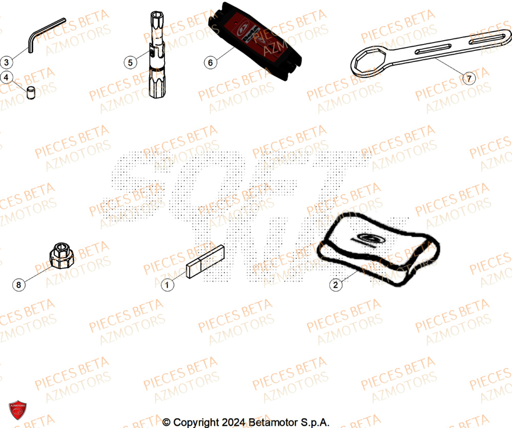 Trousse A Outils BETA Pieces BETA ENDURO RR 350 4T RACING - (2024)
