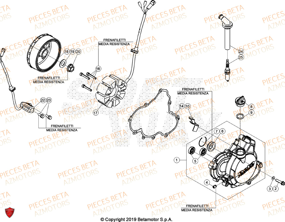 Allumage BETA Pieces BETA ENDURO RR 390 4T - (2024)
