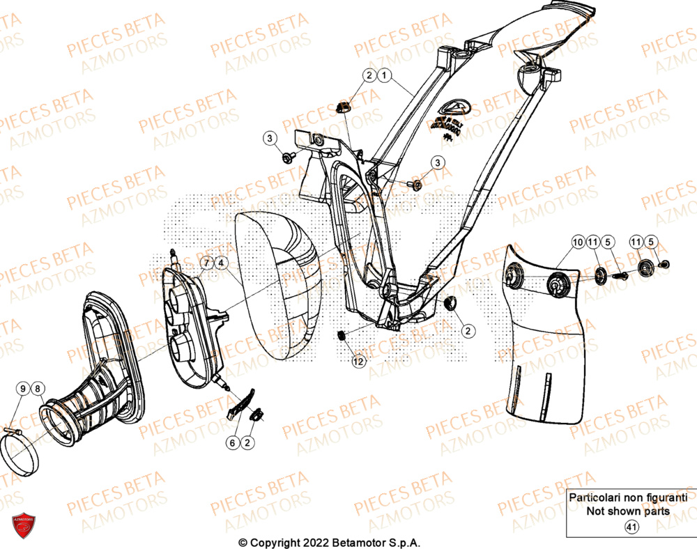 Boitier De Filtre BETA Pieces BETA ENDURO XTRAINER 300 2T - (2024)