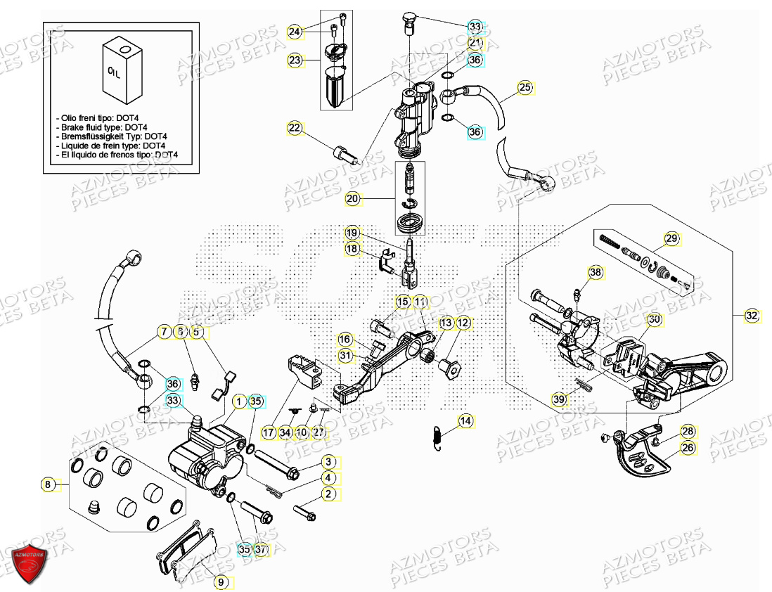 FREINS BETA EVO 125 2T 2024