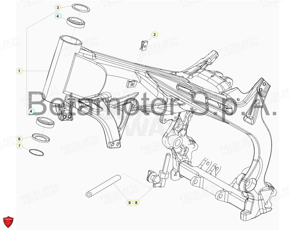 CHASSIS BETA EVO 125 2T FACTORY 2017