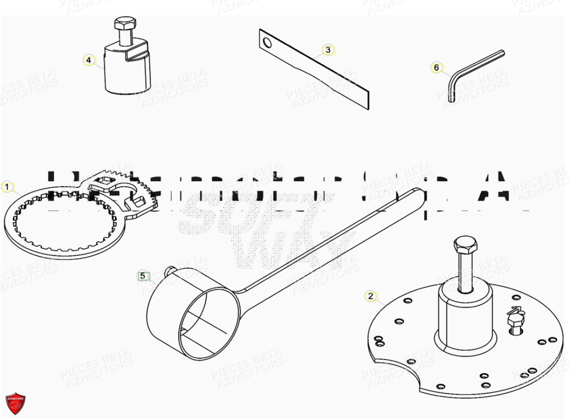 Outils Special BETA Pièces BETA EVO 2T -125CC- FACTORY - (2017)