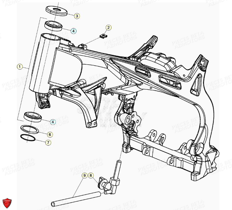 CHASSIS BETA EVO 125 2T FACTORY 2019