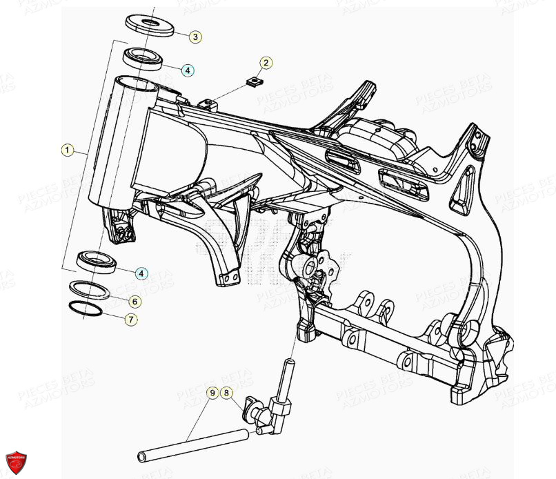 Chassis BETA Pièces BETA EVO 2T -125CC- FACTORY - (2021)