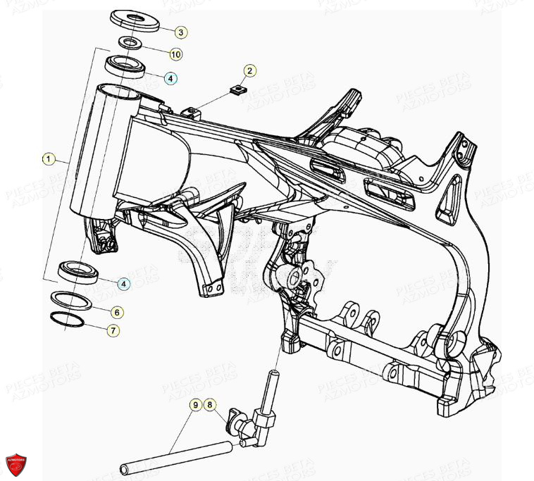 Chassis BETA Pièces BETA EVO 2T -125CC- FACTORY - (2022)