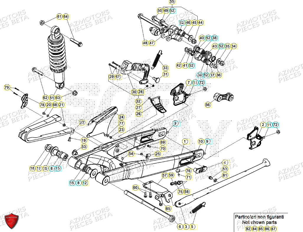 BRAS OCCILLANT BETA EVO 125 2T FACTORY 2024