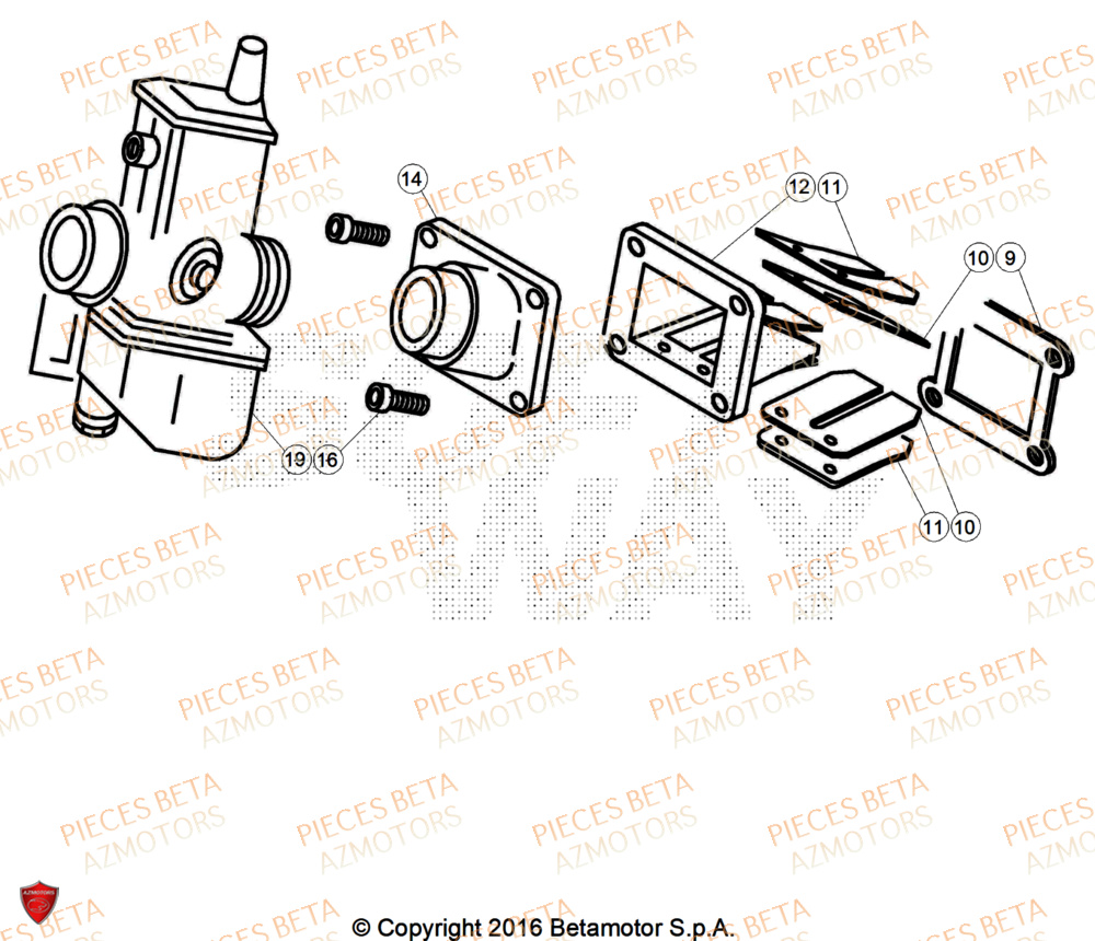 Carburateur BETA Pièces Beta TRIAL EVO 200 FACTORY 2T 2024