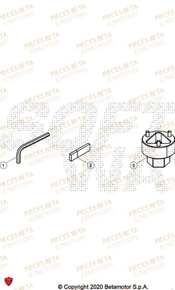 Outils BETA Pièces Beta TRIAL EVO 200 FACTORY 2T 2024