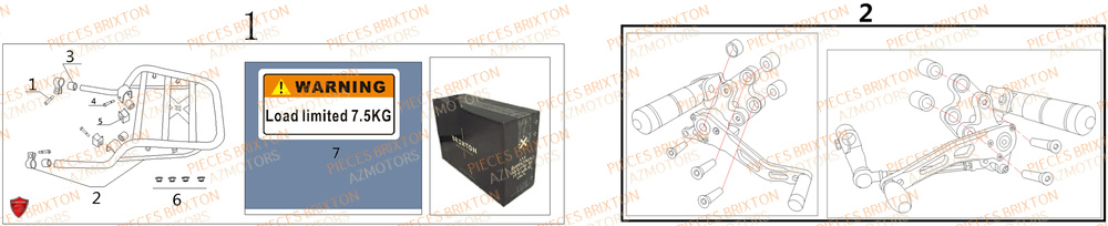 ACCESSOIRES BRIXTON FELSBERG 125 X