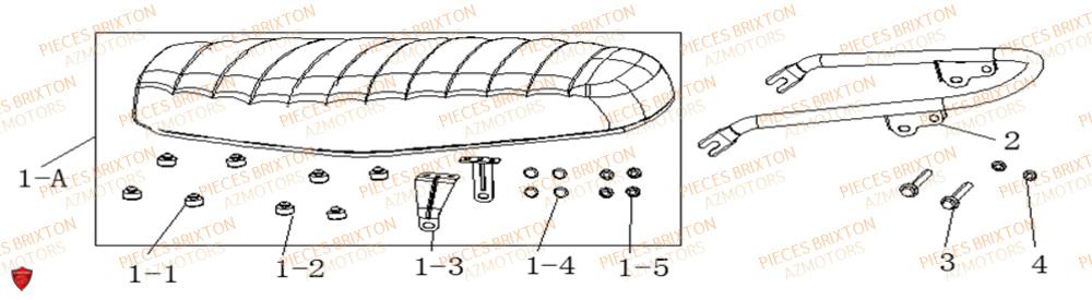 Selle BRIXTON Pièces Brixton FELSBERG 125 X