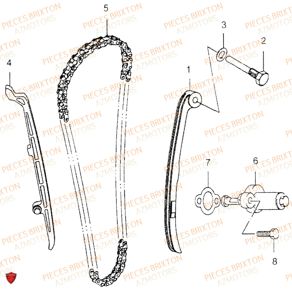 CHAINE DE DISTRIBUTION BRIXTON FELSBERG 125 XC