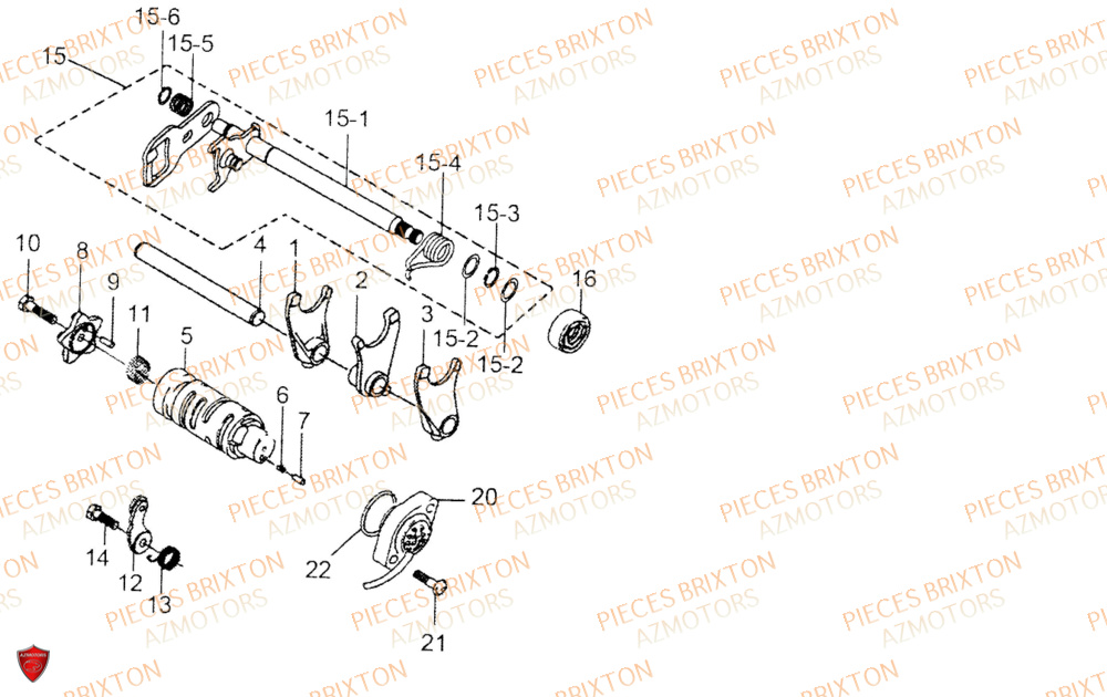 ARBRE DE SELECTION BRIXTON FELSBERG 125 XC EU5