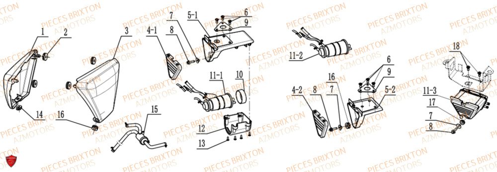 CARENAGE LATERAL BRIXTON FELSBERG 125 XC EU5