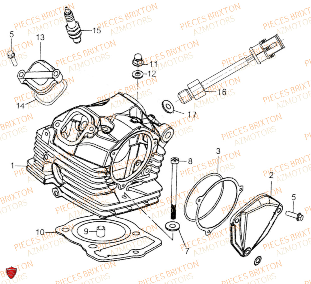 CULASSE COMPLETE BRIXTON FELSBERG 125 XC EU5