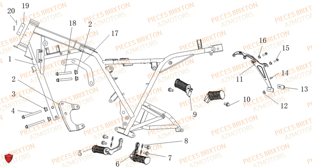 CADRE BRIXTON FELSBERG BX 125 X