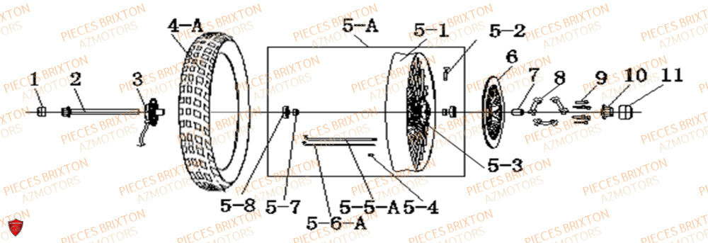 ROUE AVANT BRIXTON FELSBERG BX 125 X