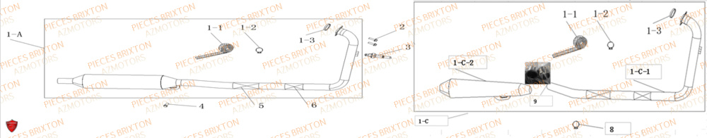 SILENCIEUX BRIXTON FELSBERG BX 125 X