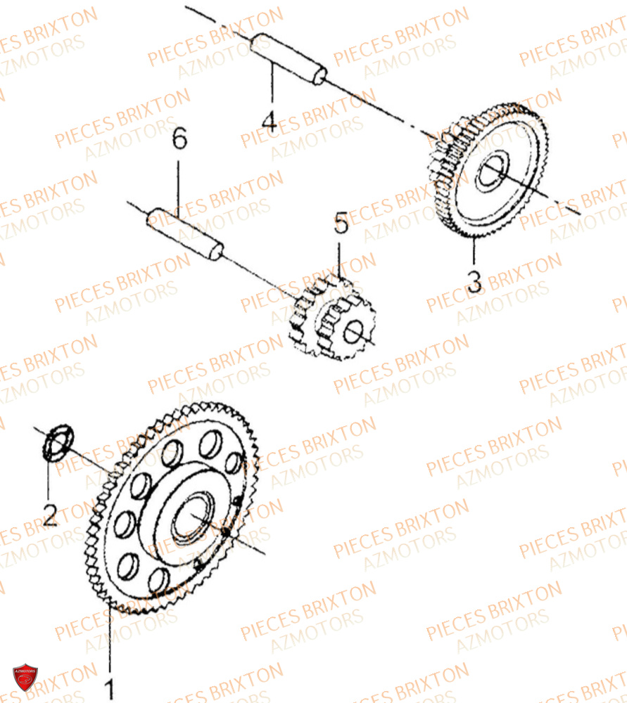 Roue Libre De Demarreur BRIXTON Pièces Brixton FELSBERG BX 125 X ABS EURO 4