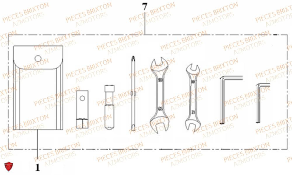 TROUSSE A OUTILS BRIXTON FELSBERG BX 125 X ABS EU4