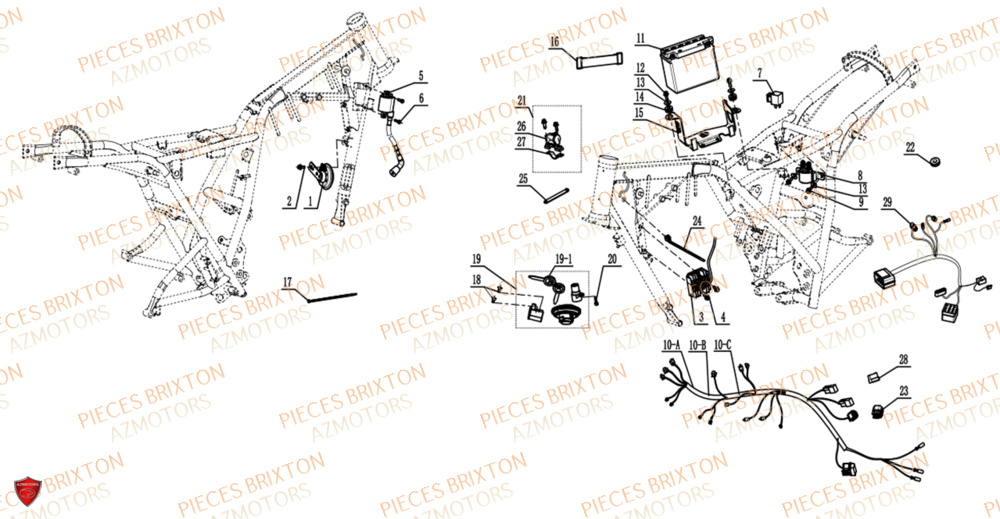 Equipement Electrique BRIXTON Pièces Brixton FELSBERG BX 125 X ABS EURO 5