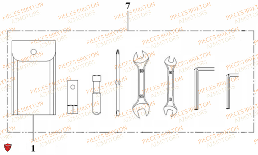 TROUSSE A OUTILS BRIXTON FELSBERG BX 125 X AV 2018