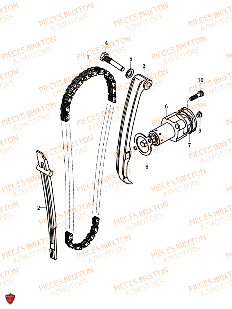 CHAINE DE DISTRIBUTION BRIXTON FELSBERG GLANVILLE 250 X