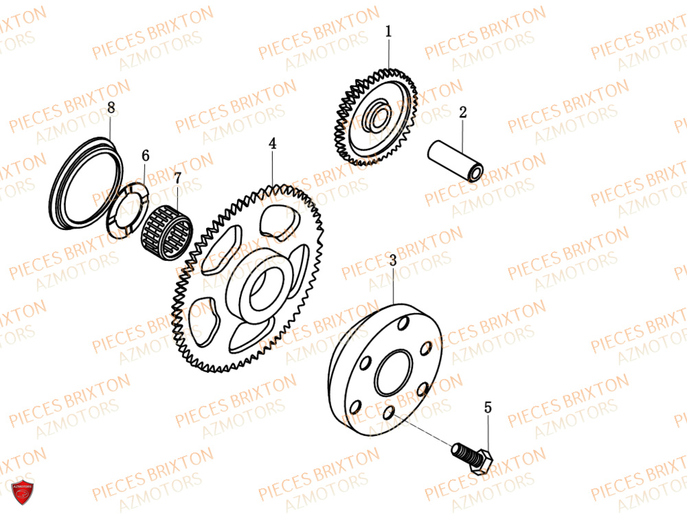 Startor Roue Libre BRIXTON Pièces Brixton FELSBERG GLANVILLE 250 X EURO 4