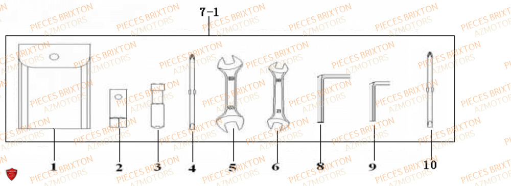 TROUSSE A OUTILS BRIXTON FELSBERG GLANVILLE 250 X