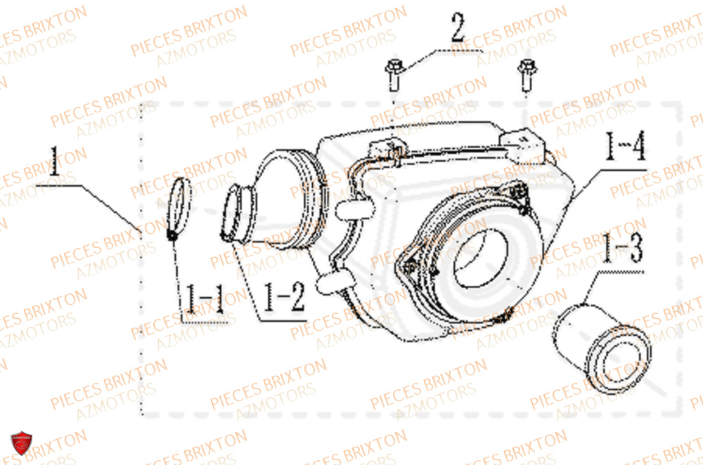 Boitier De Filtre A Air BRIXTON Pièces Brixton FELSBERG GLANVILLE 250 X EURO 5