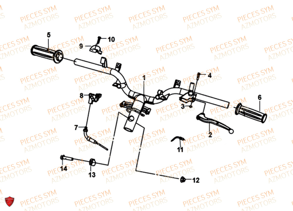 GUIDON SYM FIDDLE III 125I