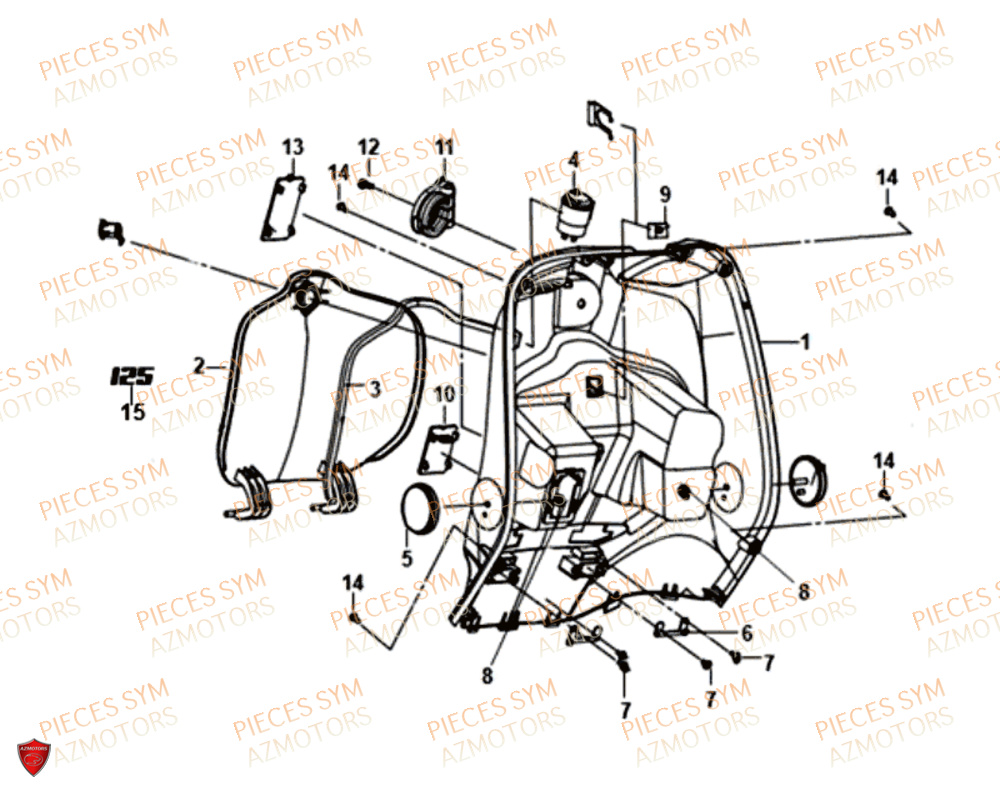 BOITE A GANT SYM FIDDLE III 125I EU4