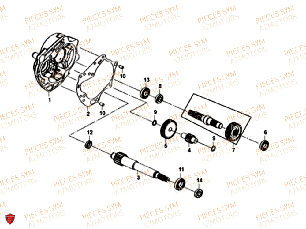 TRANSMISSION SYM FIDDLE III 50 2019