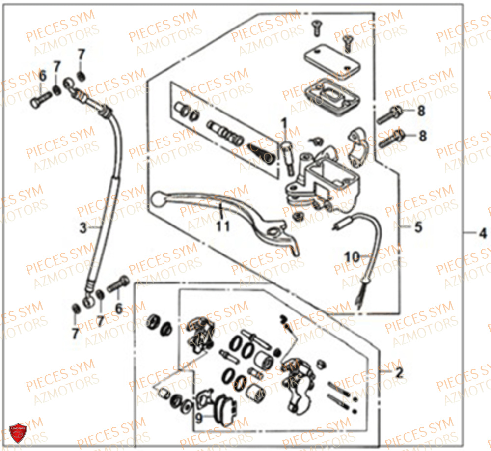 MAITRE CYLINDRE SYM FIDDLE II 50 2021