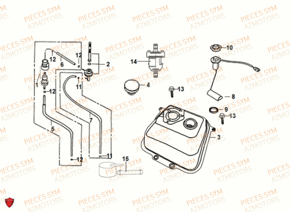 RESERVOIR SYM FIDDLE II 50 2021