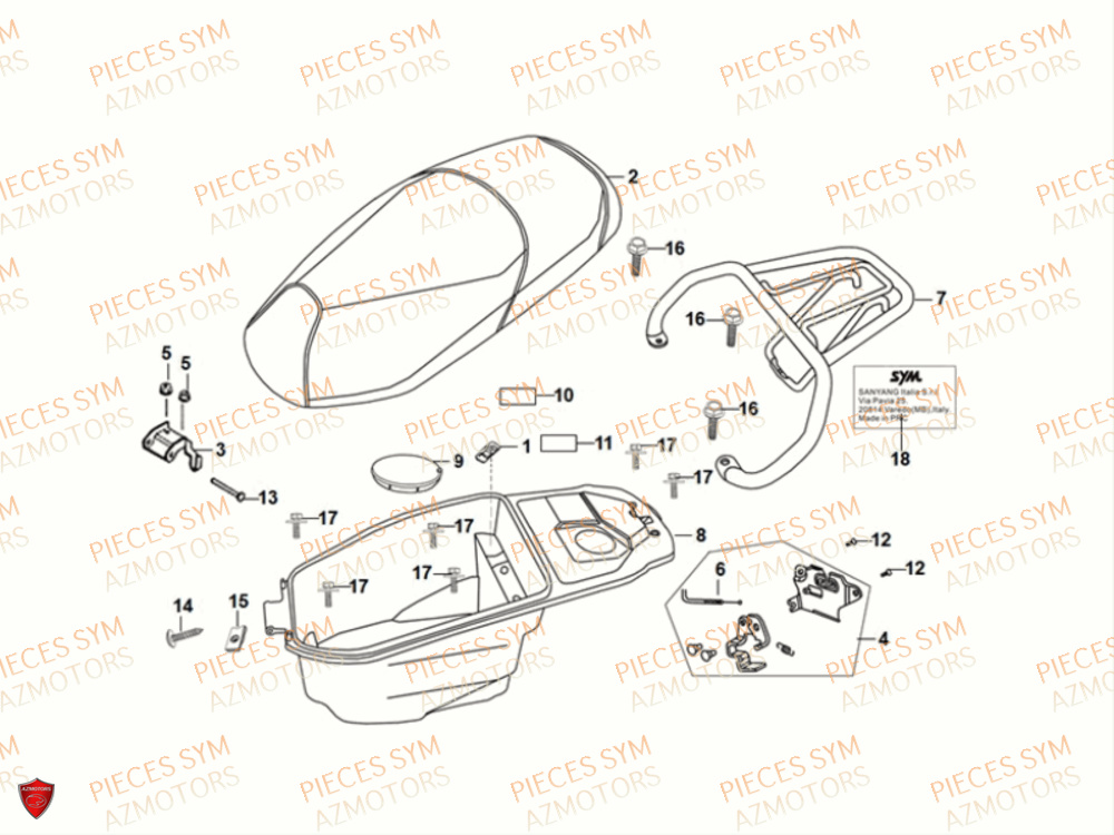 SELLE SYM FIDDLE II 50 2021