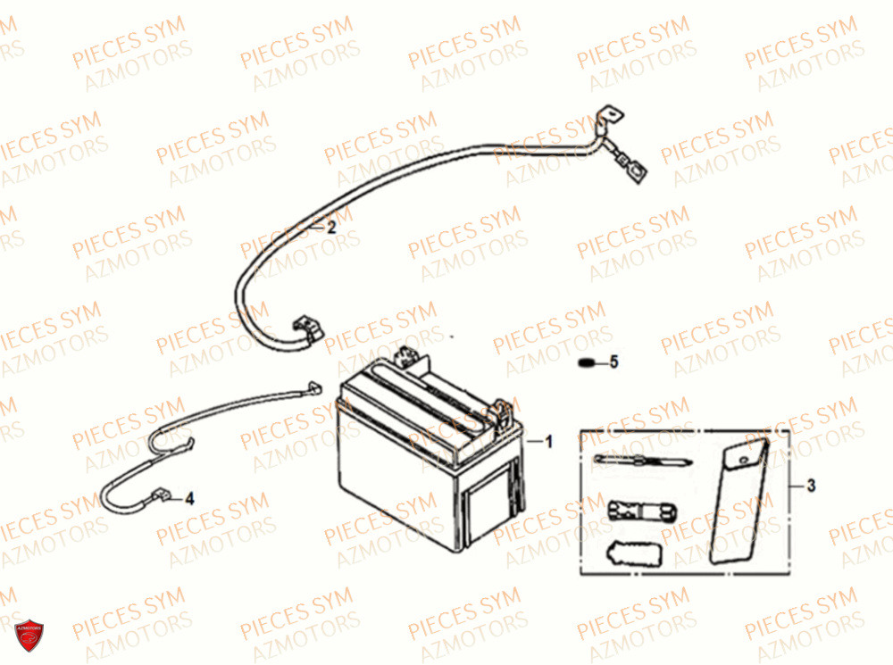 BATTERIE SYM FIDDLE IV 50 2021