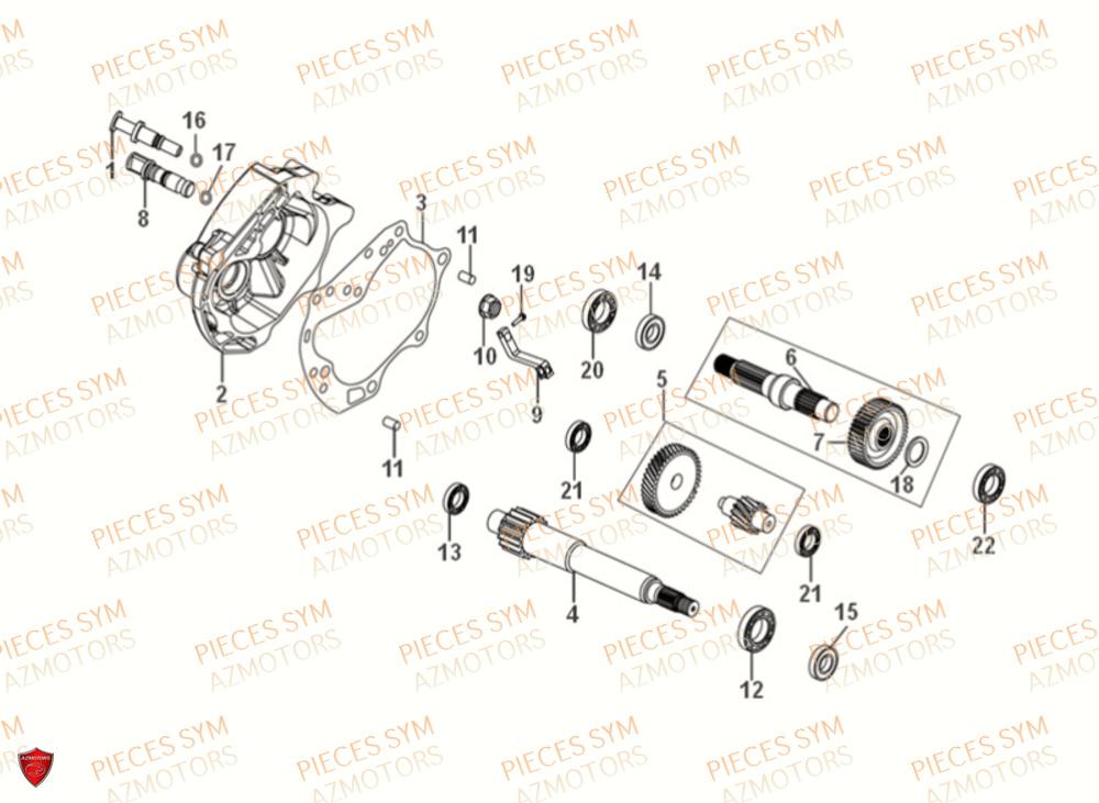 TRANSMISSION SYM FIDDLE IV 50 2021