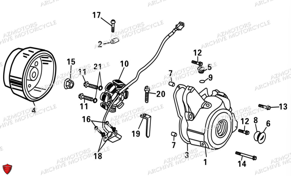 Carter D Allumage Rotor Stator ARCHIVE MOTO PIECE ARCHIVE FIRST_50 EURO5