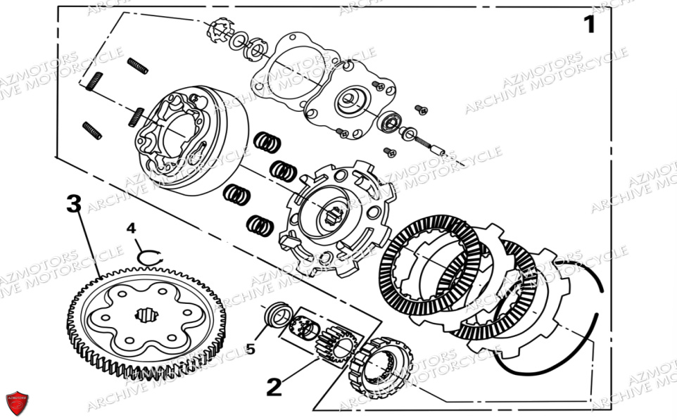 Embrayage ARCHIVE MOTO PIECE ARCHIVE FIRST_50 EURO5