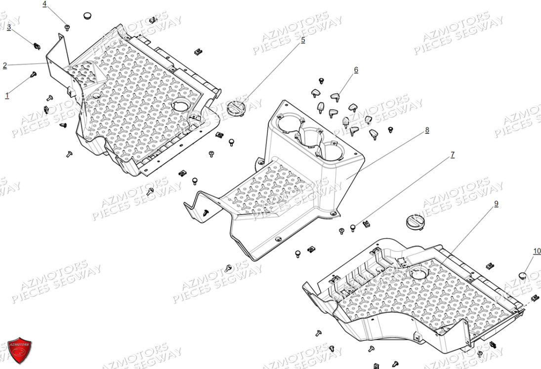 Planchers Console SEGWAY Pièces SSV FUGLEMAN UT10