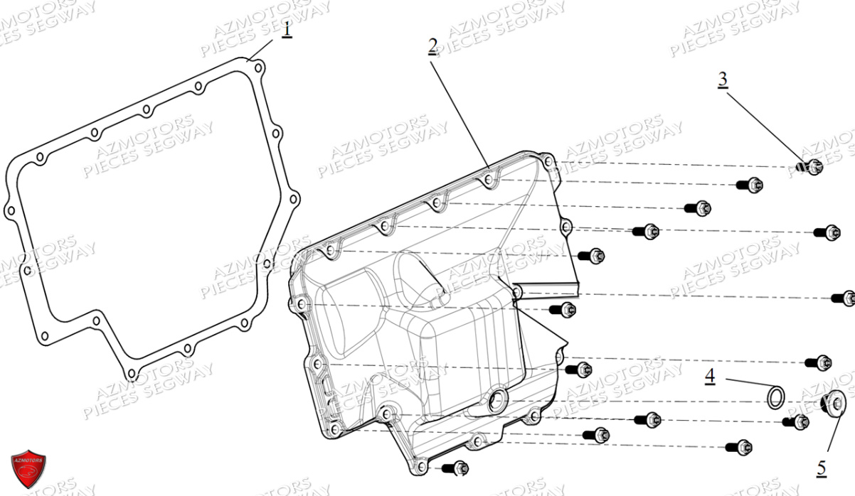 Sous Ensemble Carter D Huile SEGWAY Pièces SSV FUGLEMAN UT10