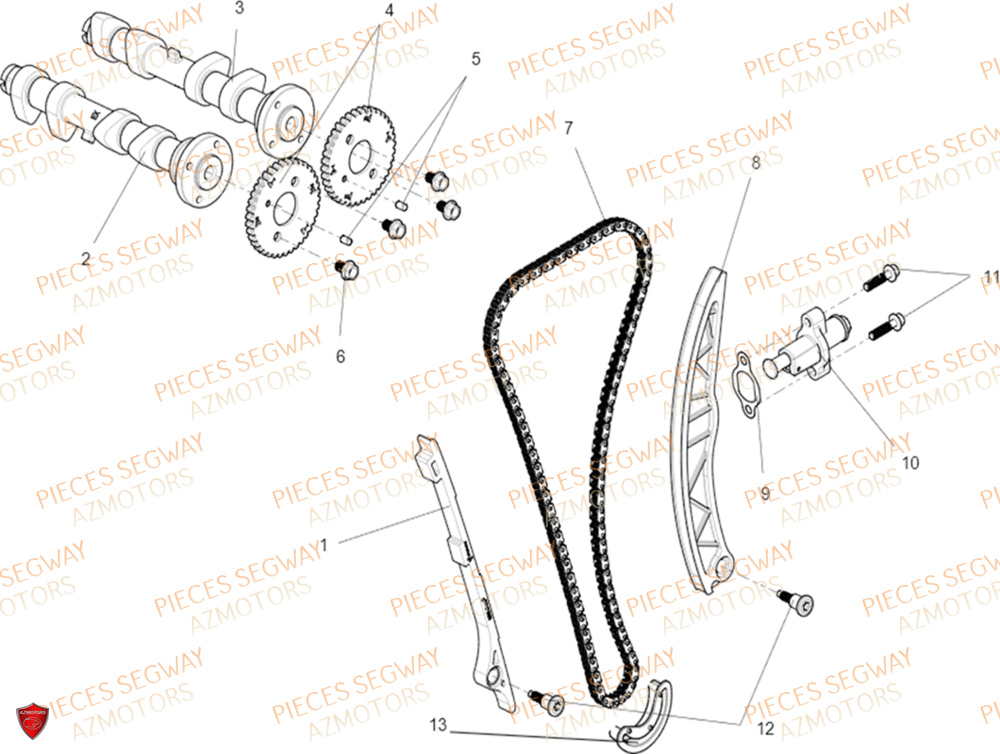 Arbres A Cames Distribution SEGWAY Pièces SSV FUGLEMAN UT10 2024