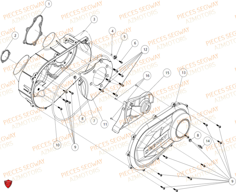 CACHES VARIATEUR SEGWAY FUGLEMAN UT10 2024