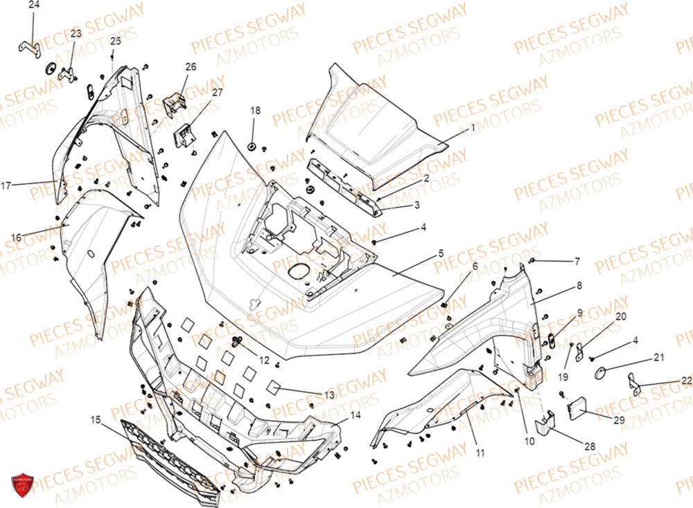 CARROSSERIE AVANT SEGWAY FUGLEMAN UT10 2024