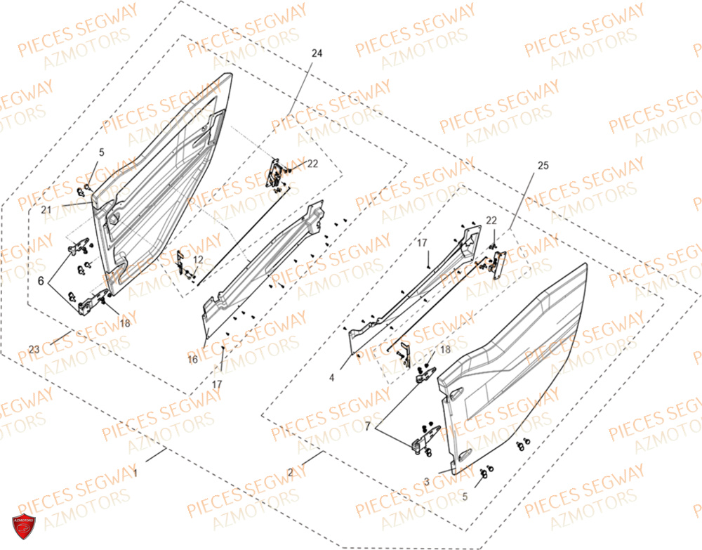 DEMI PORTES SEGWAY FUGLEMAN UT10 2024