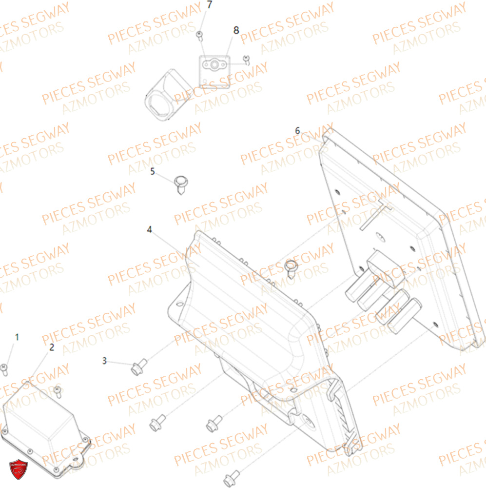 Ecran Central SEGWAY Pièces SSV FUGLEMAN UT10 2024