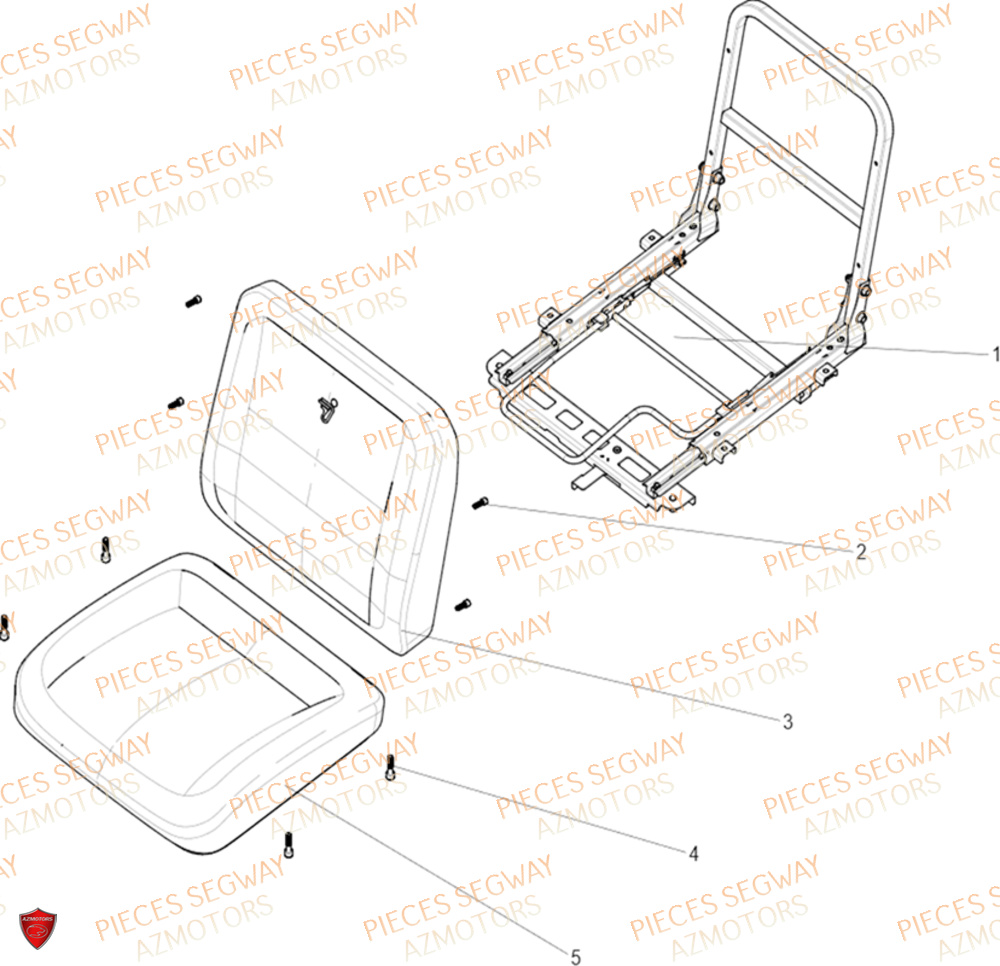 ENSEMBLE SIEGE CONDUCTEUR SEGWAY FUGLEMAN UT10 2024