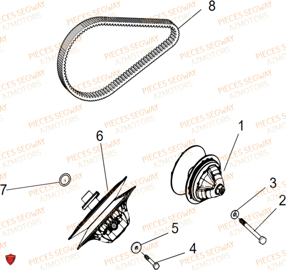 Ensemble Variateur SEGWAY Pièces SSV FUGLEMAN UT10 2024