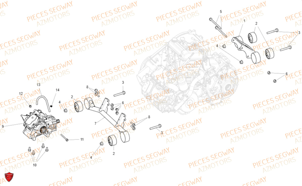 Ponts Supports Divers SEGWAY Pièces SSV FUGLEMAN UT10 2024